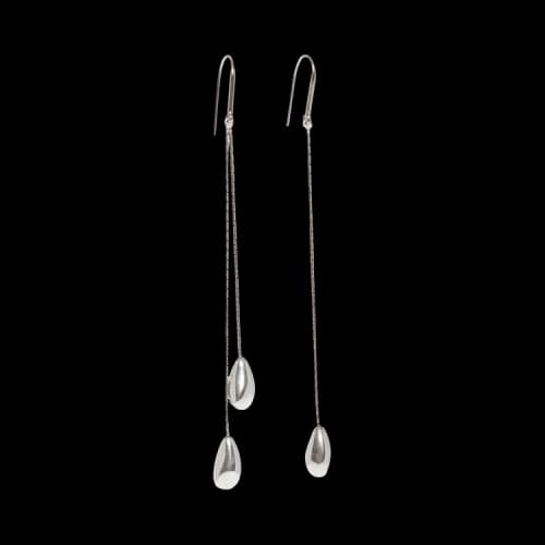 Isabel Marant Asymmetric Drop Earrings 'Silver'