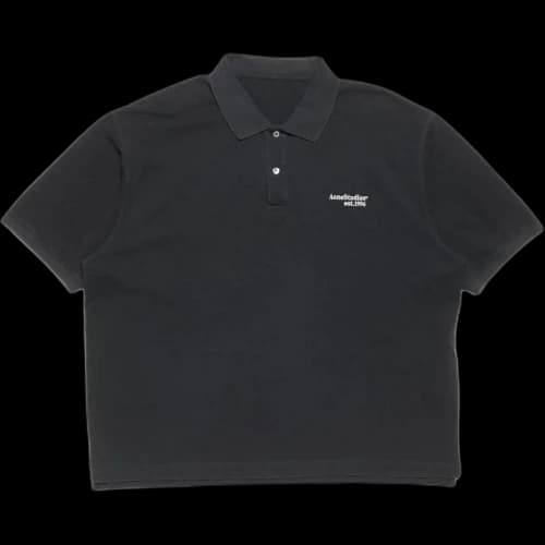 Acne Studios Washed Logo Polo Shirt