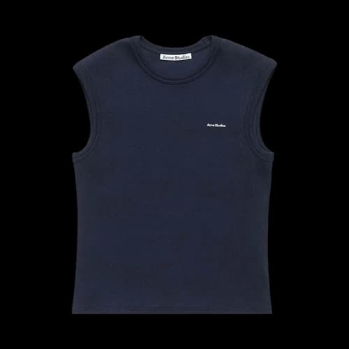Acne Studios Logo Muscle T-Shirt 'Navy'
