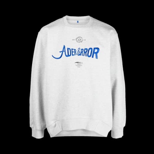 Ader Error Logo Print Sweatshirt 'Grey'