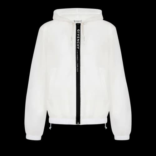 Givenchy Transparent Zip Up Windbreaker 'White'