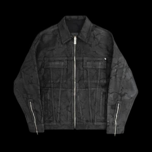 Givenchy Zip And 4G Rivet Denim Jacket 'Black'