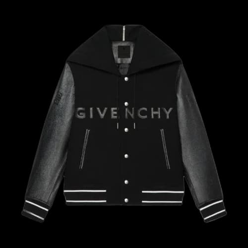 Givenchy Hooded Big Varsity Jacket 'Black'