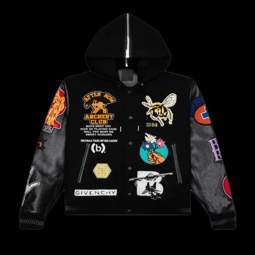 Givenchy Hooded Varsity Jacket 'Black'
