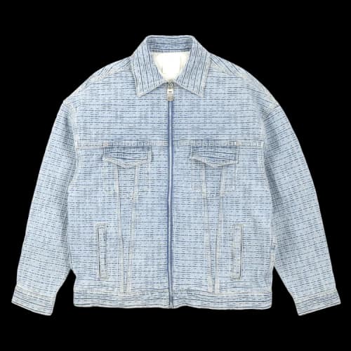 Givenchy 4G Embossed Denim Jacket 'Light Blue'