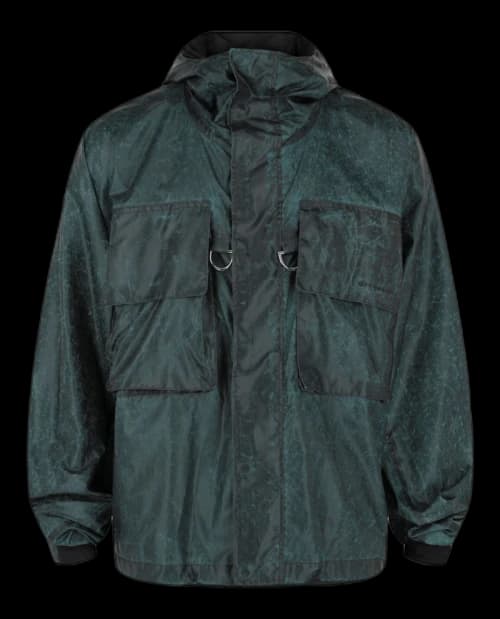 Givenchy Crinkle Printed Windbreaker Silver