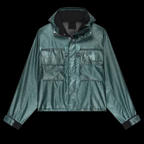 Givenchy Crinkle Printed Windbreaker 'Silver'