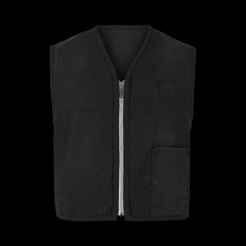 Givenchy Reversible Mixed Material Gilet 'Black'