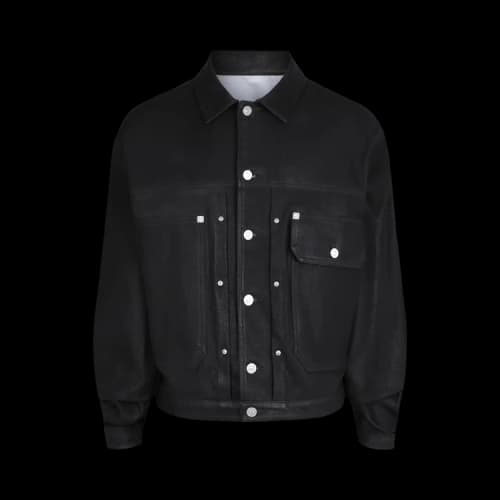 Givenchy Coated Denim Trucker Jacket 'Black'