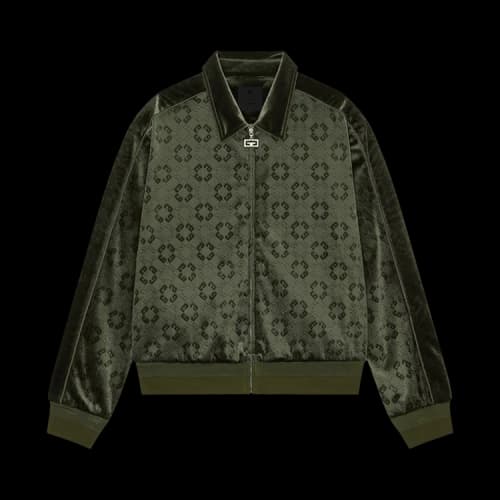 Givenchy Velvet Blouson With Piping Detail 'Green'