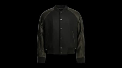 Givenchy Wool Reverse Logo Bomber Black