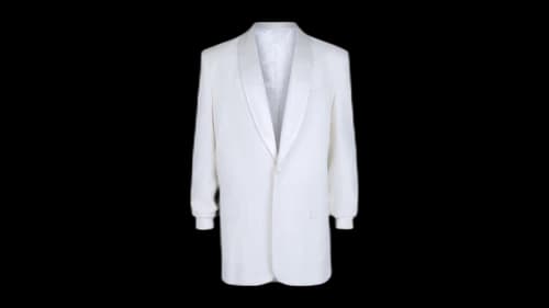 Givenchy Shawl Lapel Woven Jacket White