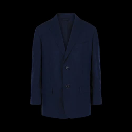 Givenchy Unconstructed Single-Breasted Jacket 'Navy'