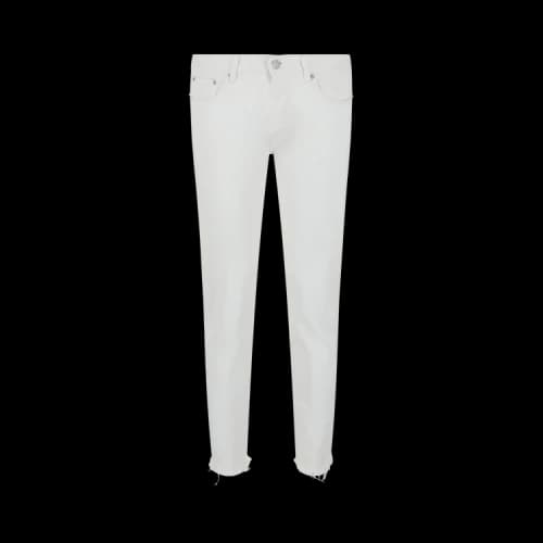 Givenchy Skinny Fit Frayed Hem Jeans 'White'
