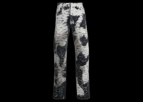 Givenchy Distressed Two-Tone Jeans White/Black