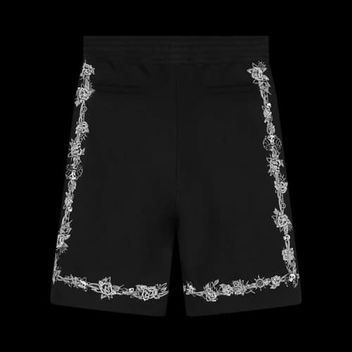 Givenchy Short Pants With Metalllic Embroideries 'Black'