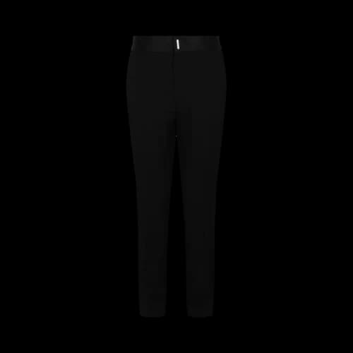 Givenchy Classic Fit Satin-Trim Trousers 'Black'