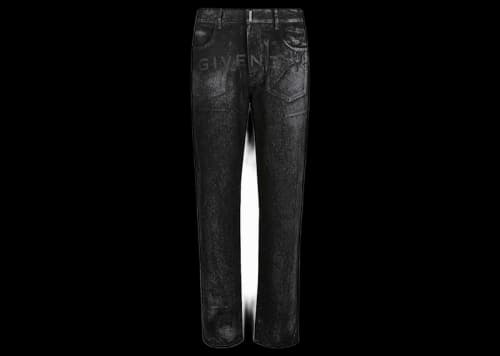 Givenchy Straight Reflective Painted Pattern Jeans Black/Grey