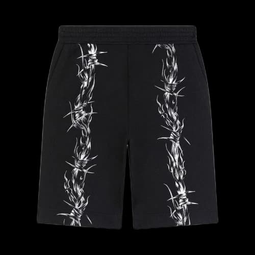 Givenchy Barbed Wire Printed Bermuda Shorts 'Black'
