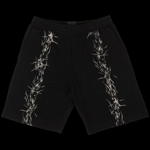 Givenchy Bermuda Barbed Wire Print Shorts 'Black'