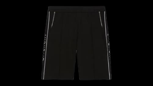 Givenchy Classic Fit Branded Side Logo Shorts Black