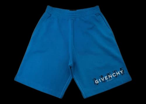 Givenchy x Josh Smith 4G Reaper Reverse Logo Bermuda Shorts Blue/Multi
