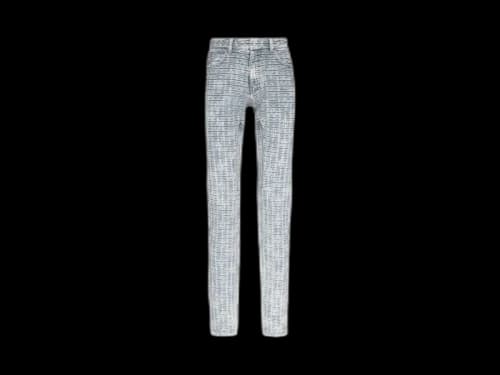 Givenchy 4G Monogram Jacquard Skinny Fit Jeans Blue