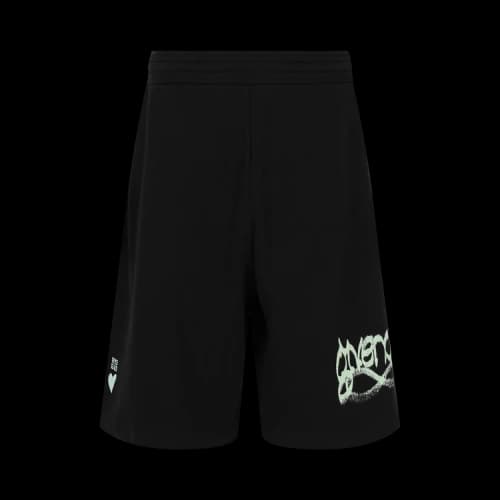 Givenchy Logo-Print Boxy Shorts 'Black'