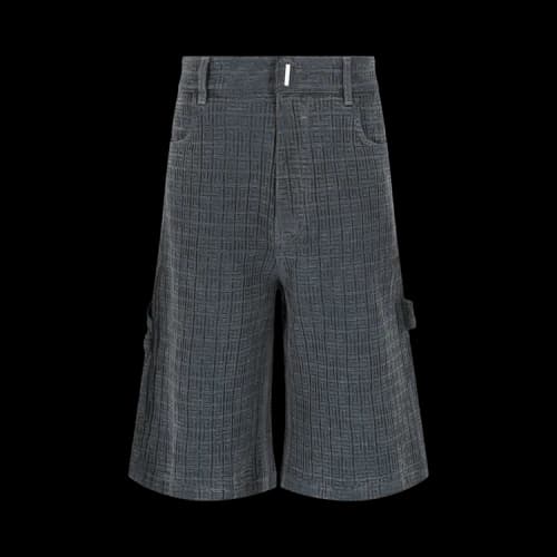Givenchy 4G Carpenter Bermuda Denim Shorts 'Charcoal'