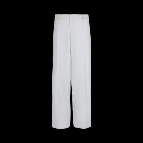 Givenchy Extra Wide Leg Wool Trousers 'Chalk'