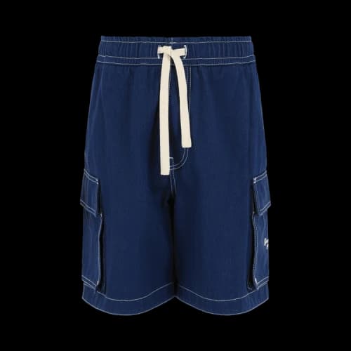 Givenchy Contrast Stitching Denim Boardshorts 'Purple/Blue'
