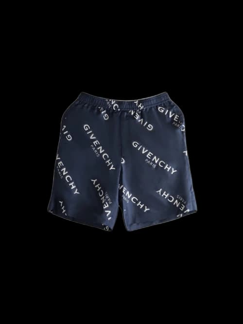 Givenchy Elasticated Belt Shorts Navy