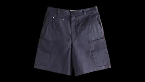 Givenchy Patch Pockets Denim Shorts Navy