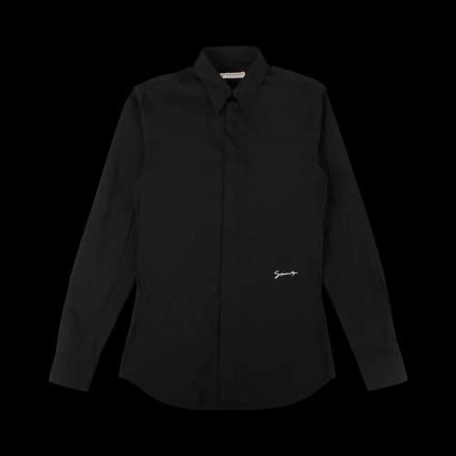 Givenchy Logo Button Down Shirt 'Black'