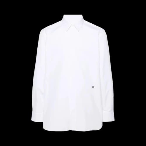 Givenchy Contemporary Fit 4G Embroidered Shirt 'White'