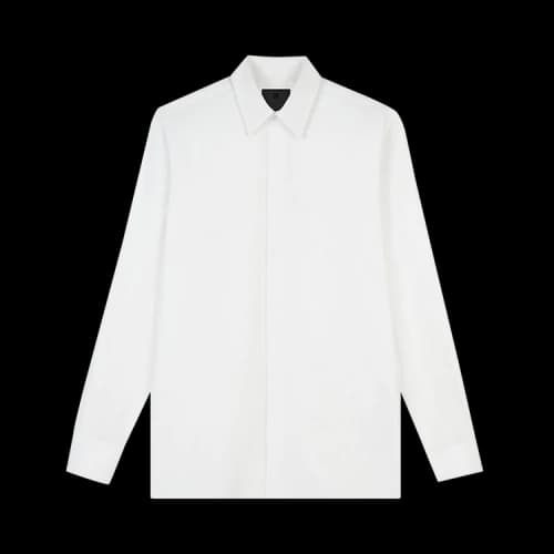 Givenchy Mock Neck Collar Long-Sleeve Shirt 'White'