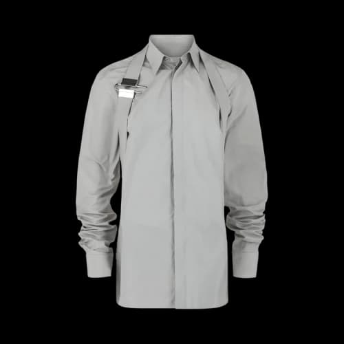 Givenchy U-Lock Harness Dress Shirt 'Grey'
