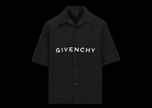 Givenchy Logo Printed Short-Sleeved Shirt Black
