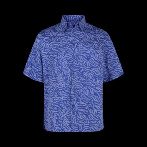 Givenchy Printed Short-Sleeve Shirt 'Blue'