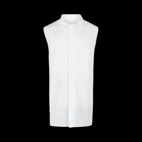 Givenchy Sleeveless Shirt In Cotton 'White'