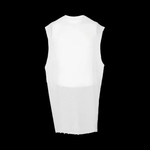 Givenchy Net Tank Top With Raw-Edge Trim 'Natural'