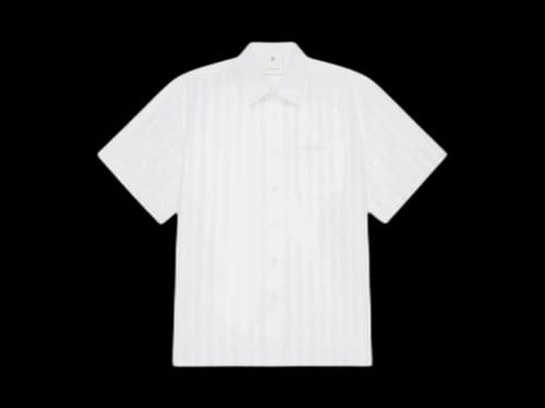 Givenchy Cotton Voile with Stripes Shirt White
