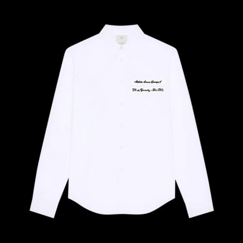 Givenchy Logo Embroidered Long-Sleeve Shirt 'White'