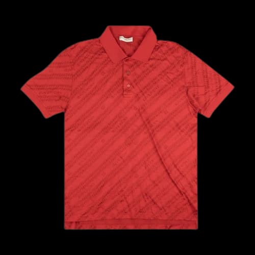 Givenchy Logo Vermillion Short-Sleeve Polo Shirt 'Red'