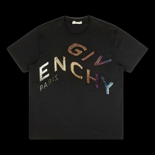 Givenchy Short-Sleeve Beaded Logo T-Shirt 'Black'
