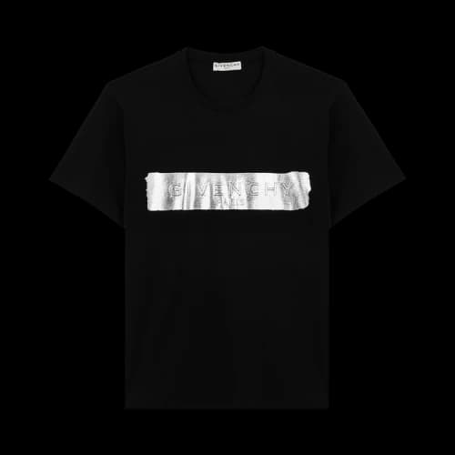 Givenchy T-Shirt With Latex Band 'Black'