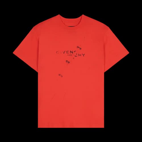 Givenchy Trompe-L'Œil Effect Oversized T-Shirt 'Red'
