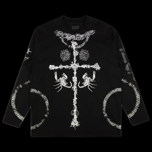 Givenchy Tattoo Shrine Long-Sleeve T-Shirt 'Black'