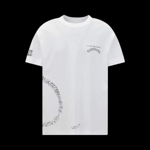 Givenchy Symbol Circle Chain Oversized T-Shirt 'White'