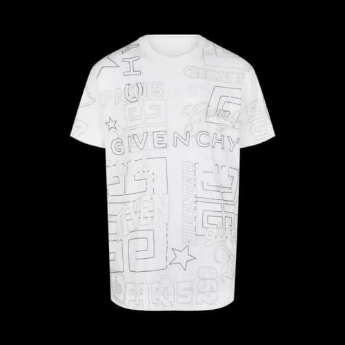 Givenchy Oversized Stitched Logo T-Shirt 'White'